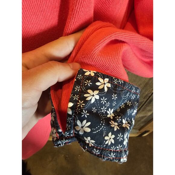 Orvis womens size L large hot pink 1/4 zip knit sweater pullover winter casual ^ - Picture 3 of 7